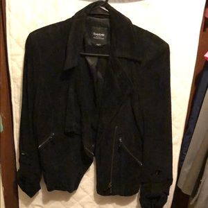 Black leather jacket